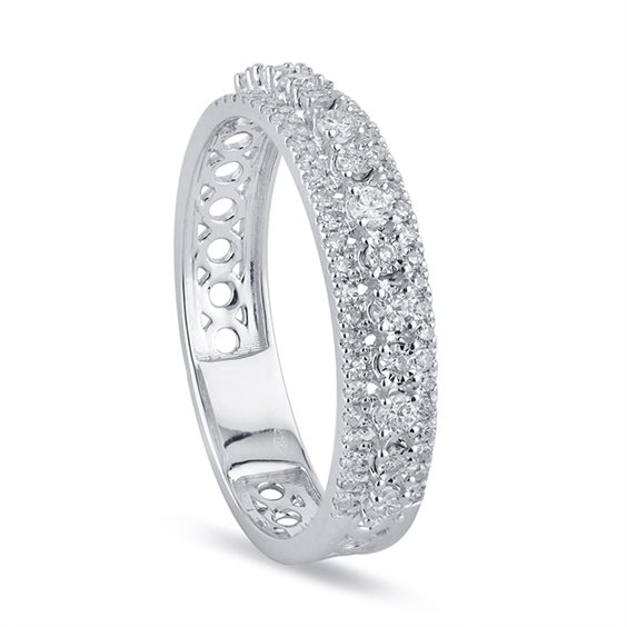 Ringe Bliss Dame Bl etoile in Weißgold Diamante 0.31 Ct 20114582 - 20114582